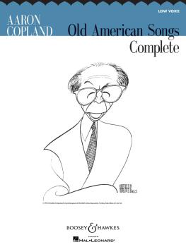 Aaron Copland: Old American Songs Complete (Low Voice) (HL-48018784)