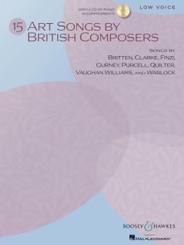 15 Art Songs by British Composers: Low Voice, Book/Online Audio (HL-48021114)