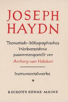 Haydn Thematic Catalog Vol. 1 (HL-49000698)