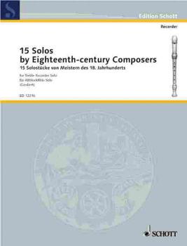 15 Solos by Eighteenth-Century Composers (for Treble Recorder) (HL-49003037)